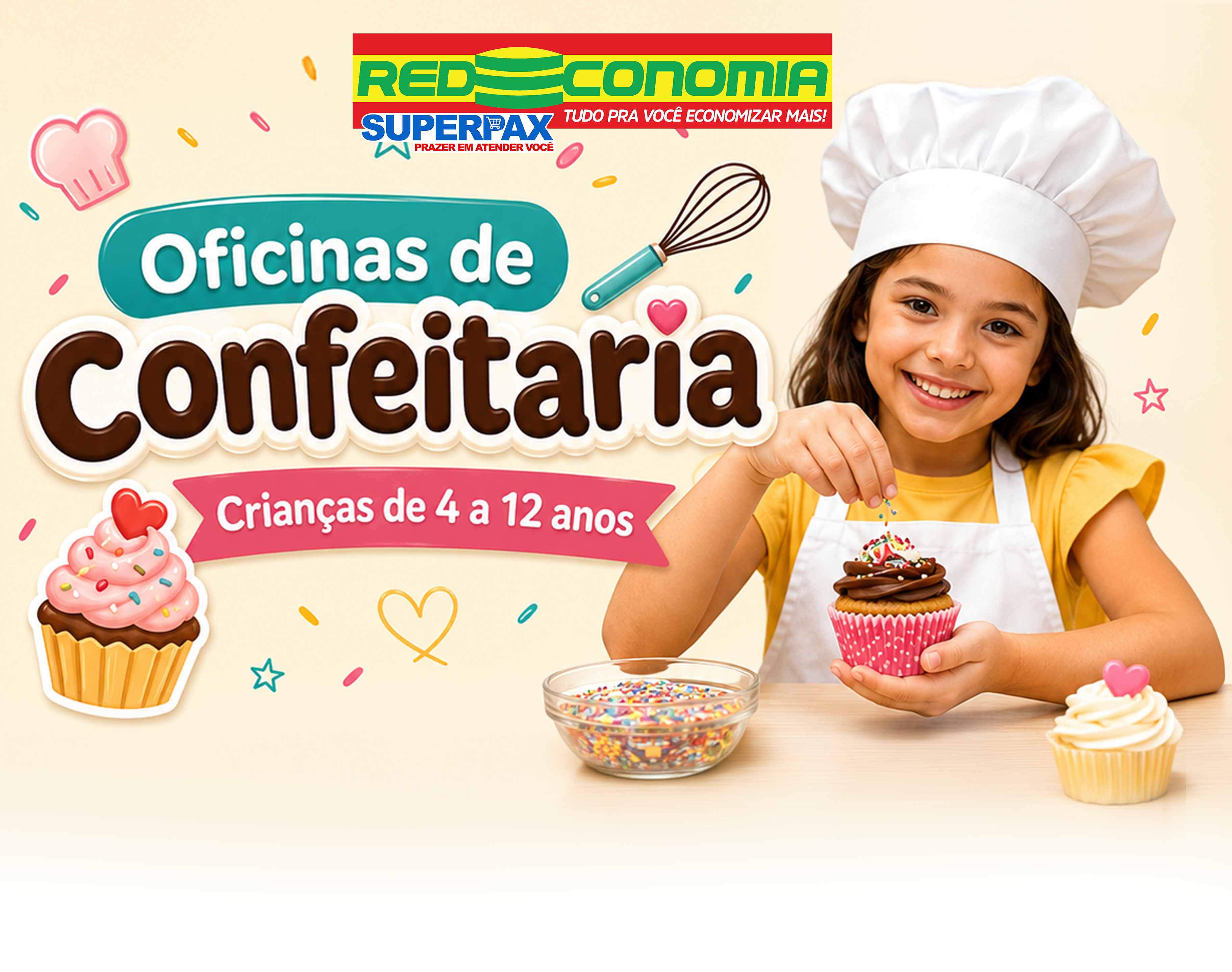 Banner Oficina de Confeitaria